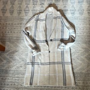 Striped Sweater Coatigan Size M